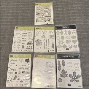 Stampin' Up! Lot of 7 Polymer Stamp Sets